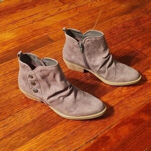 Report Deryn Grey Slouchy Ankle Boots Sz 7
